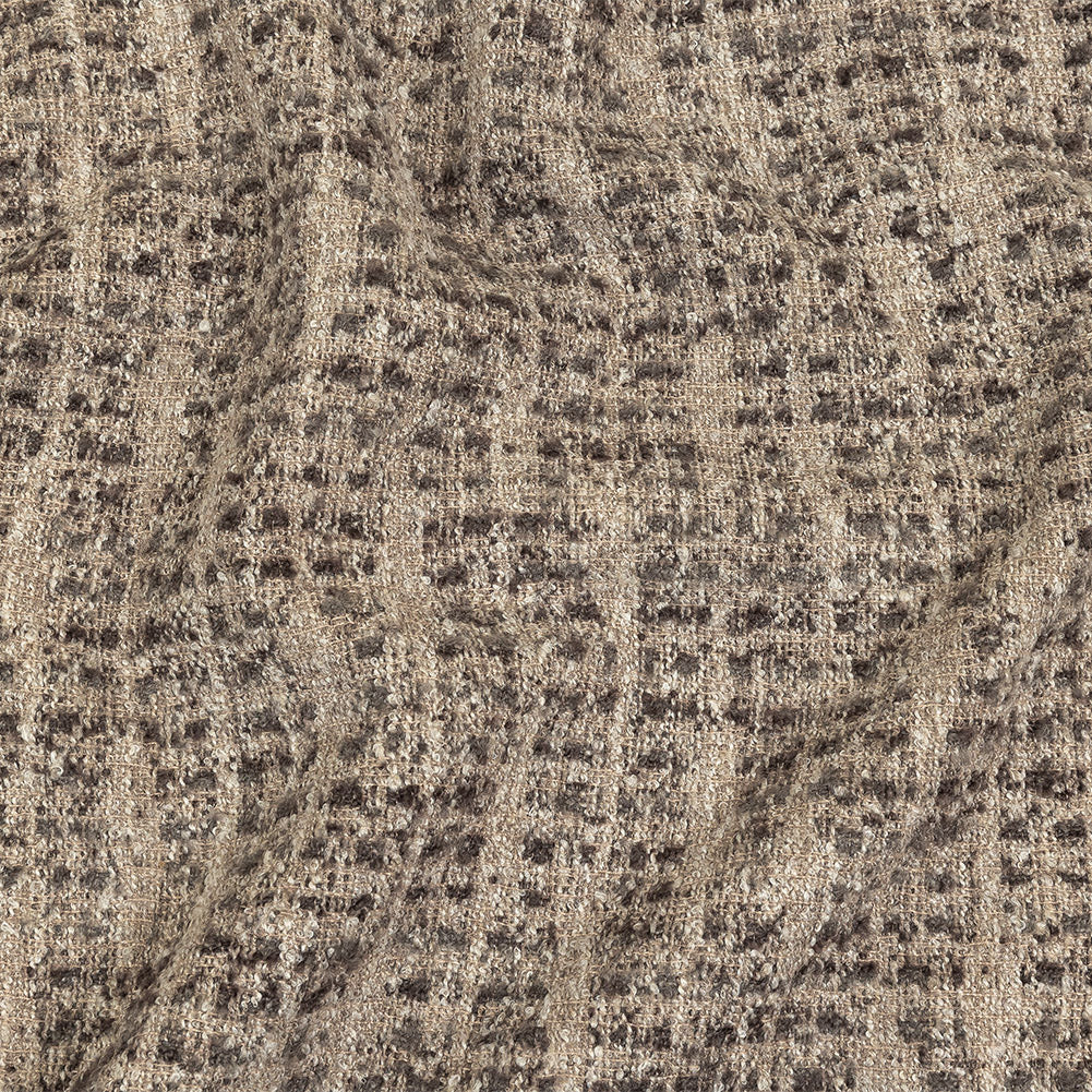 Mocha Spotted Viscose Boucle - Joann Fabrics