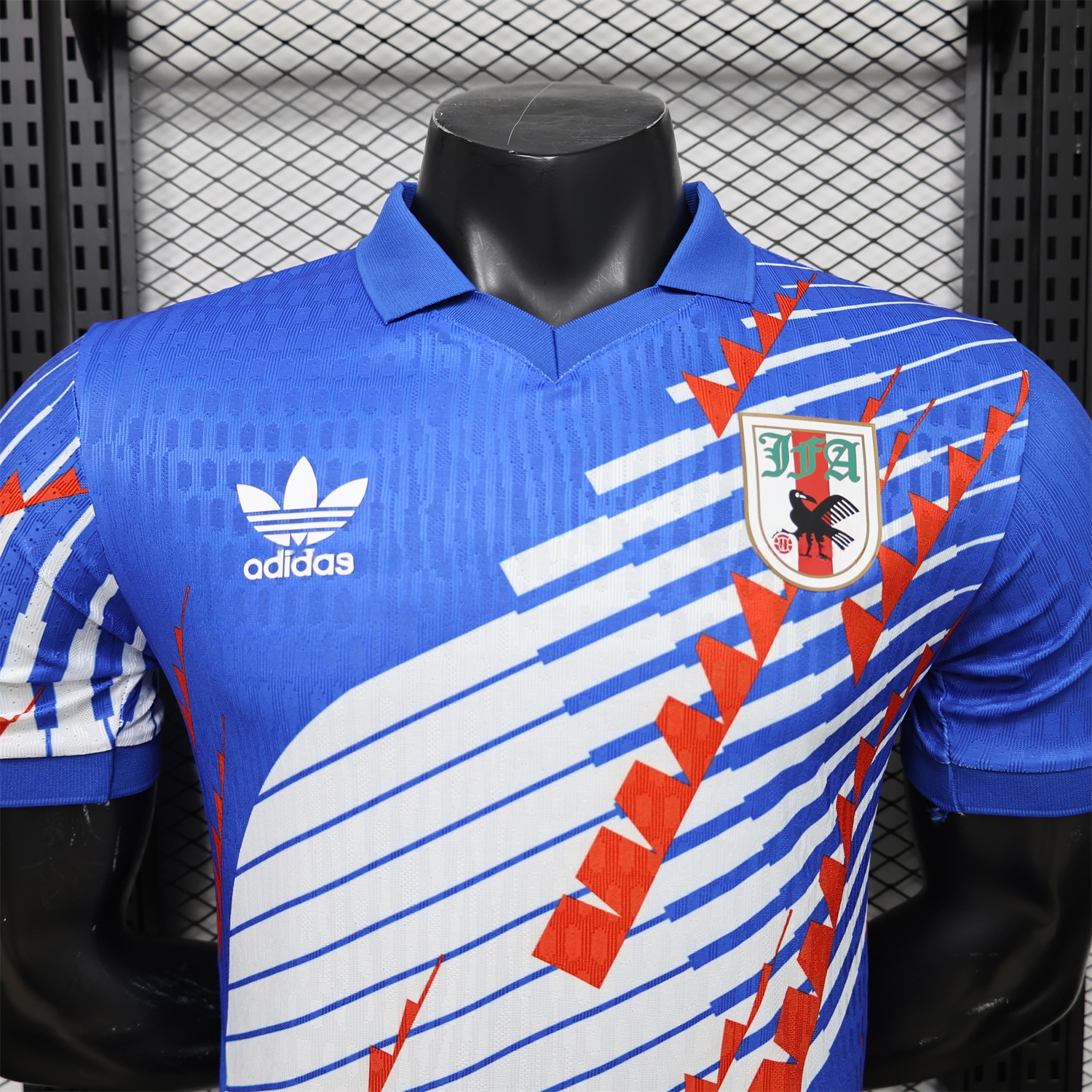 Japan 2026 Red-White Stripes Blue Special Jersey - Player Version - UnitedFutballJersey