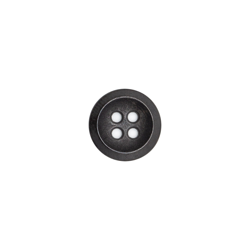 Italian Black Metal 4-Hole Button - 18L/11.5mm - Joann Fabrics