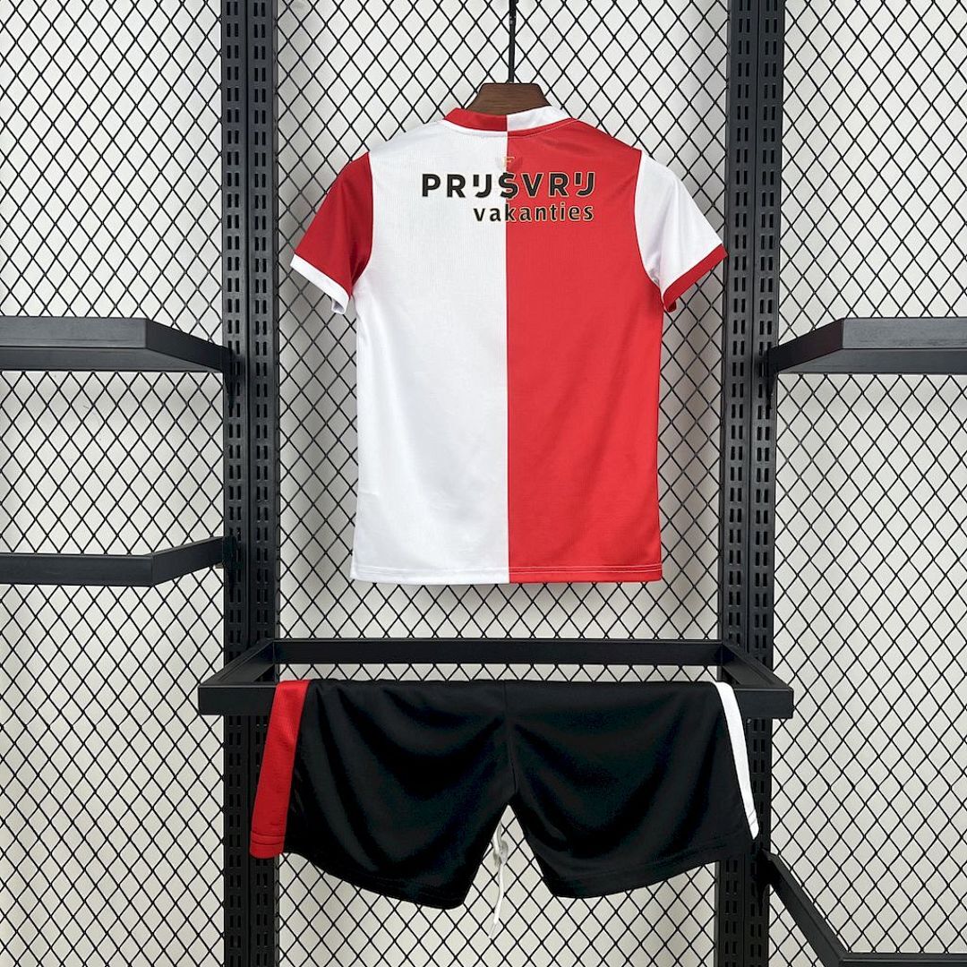2025/2026 Feyenoord Rotterdam Home Football Shirt 1:1 Thai Quality Kids Size