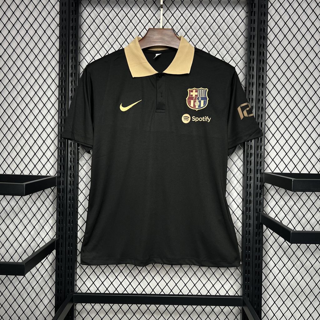 2024/2025 Barcelona Polo Black Football Shirt 1:1 Thai Quality