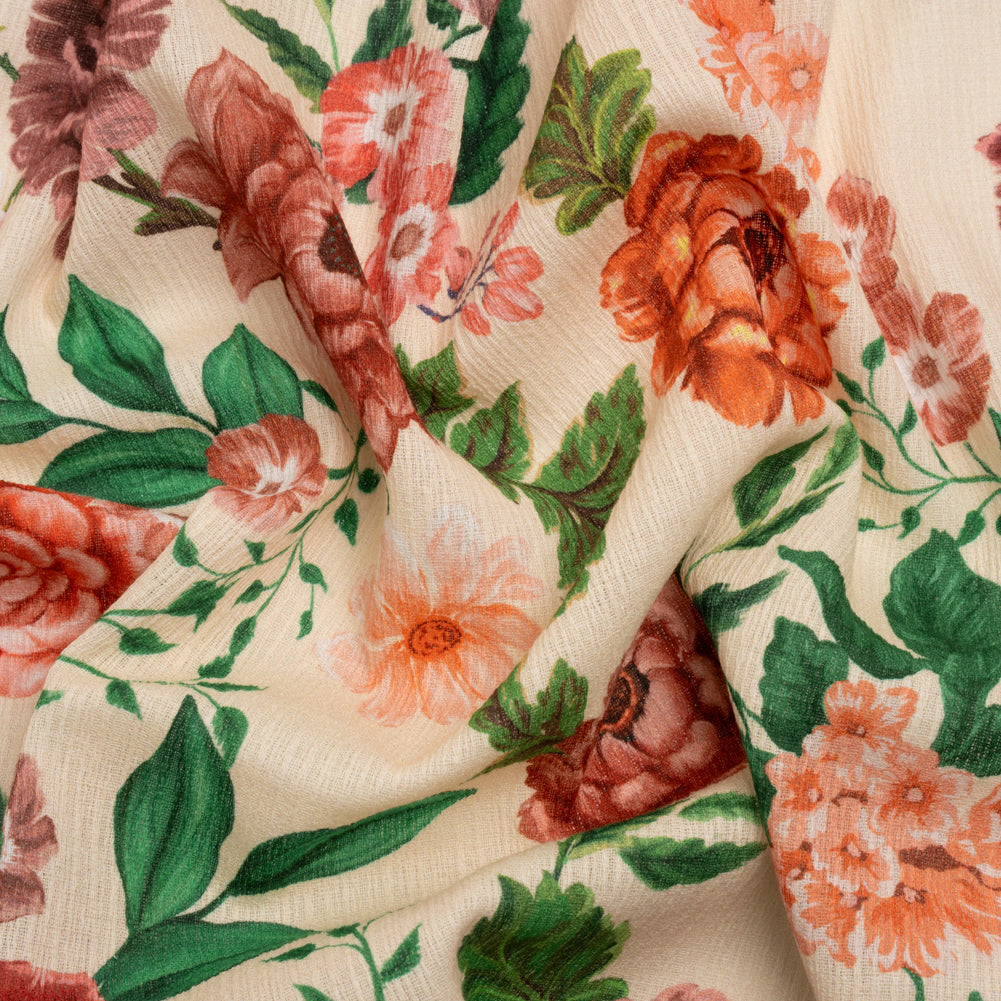 Mood Exclusive Cream Fluent in Love Slubbed Gauzy Cotton Woven - Joann Fabrics