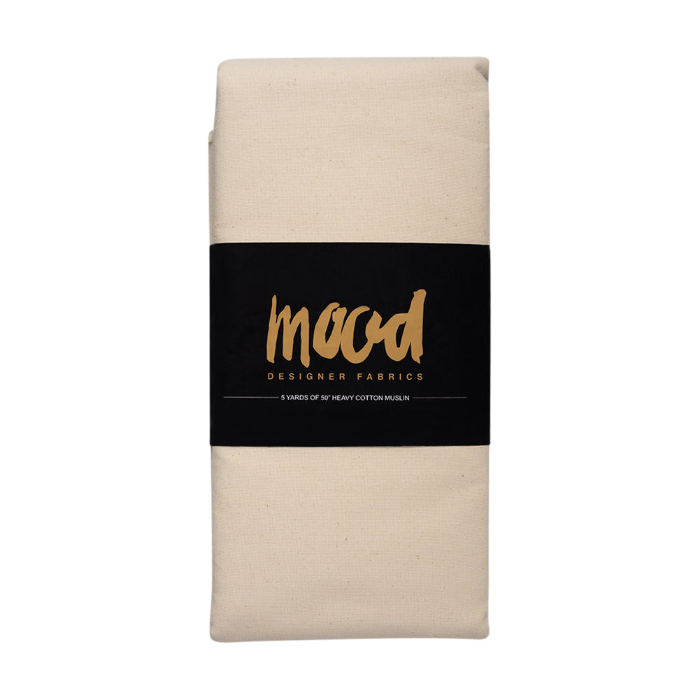 Heavy Cotton Muslin 5-yard Bundle - Pristine Beige 50