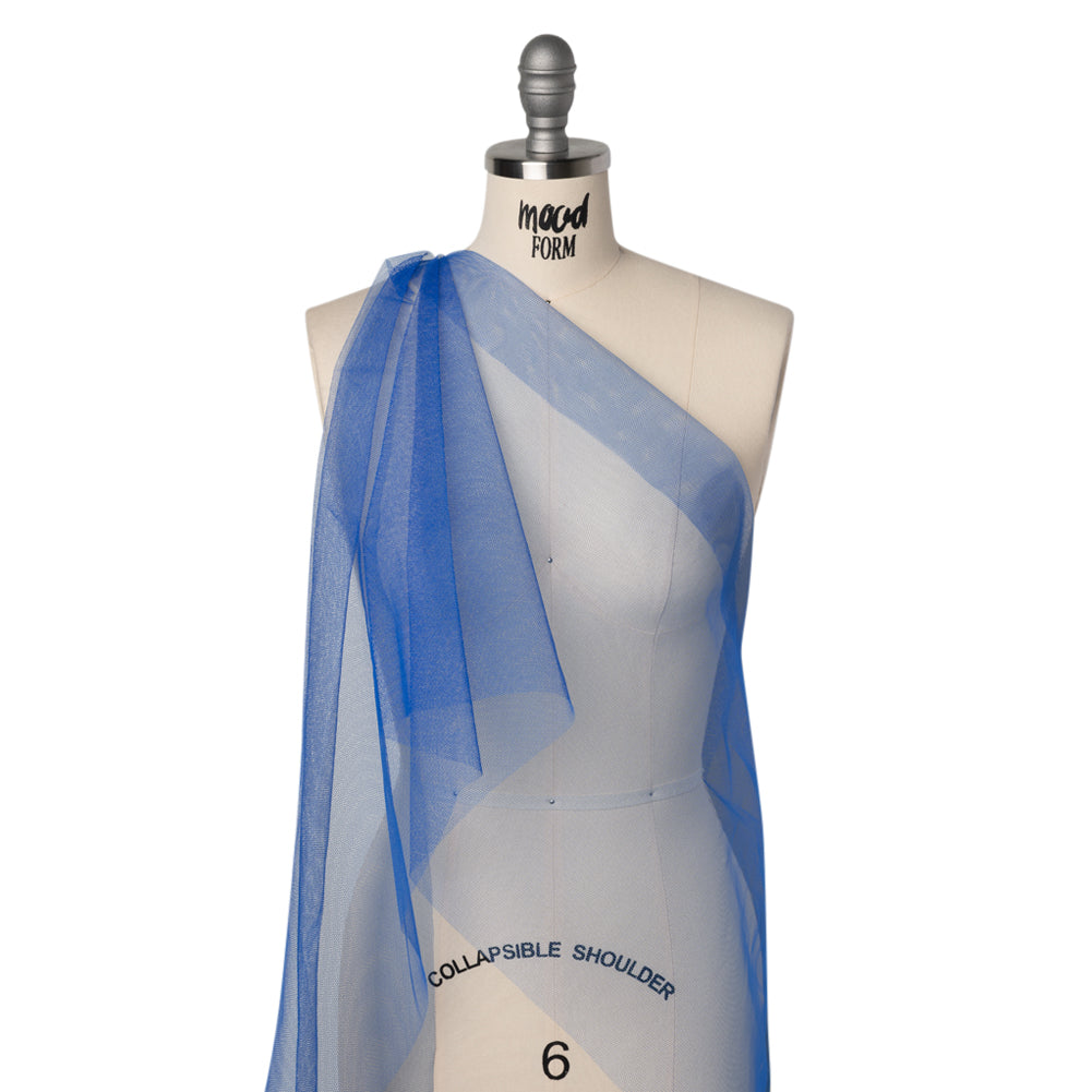 Stiff Polyester Tulle - Blue - Famous Australian Designer Deadstock - Joann Fabrics