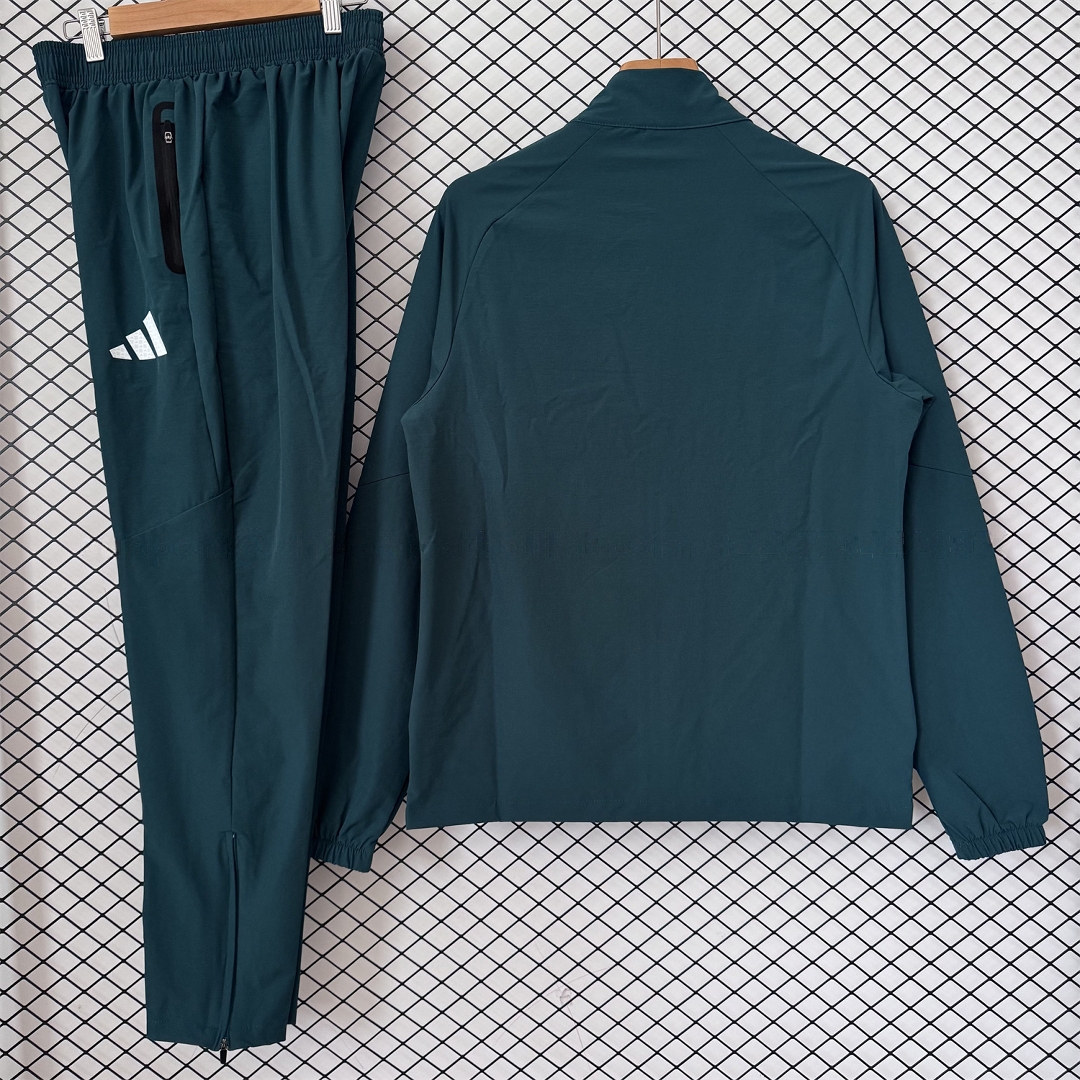Mexico 2026 Windbreaker Training Set - Deep Green Top and Pants - UnitedFutballJersey