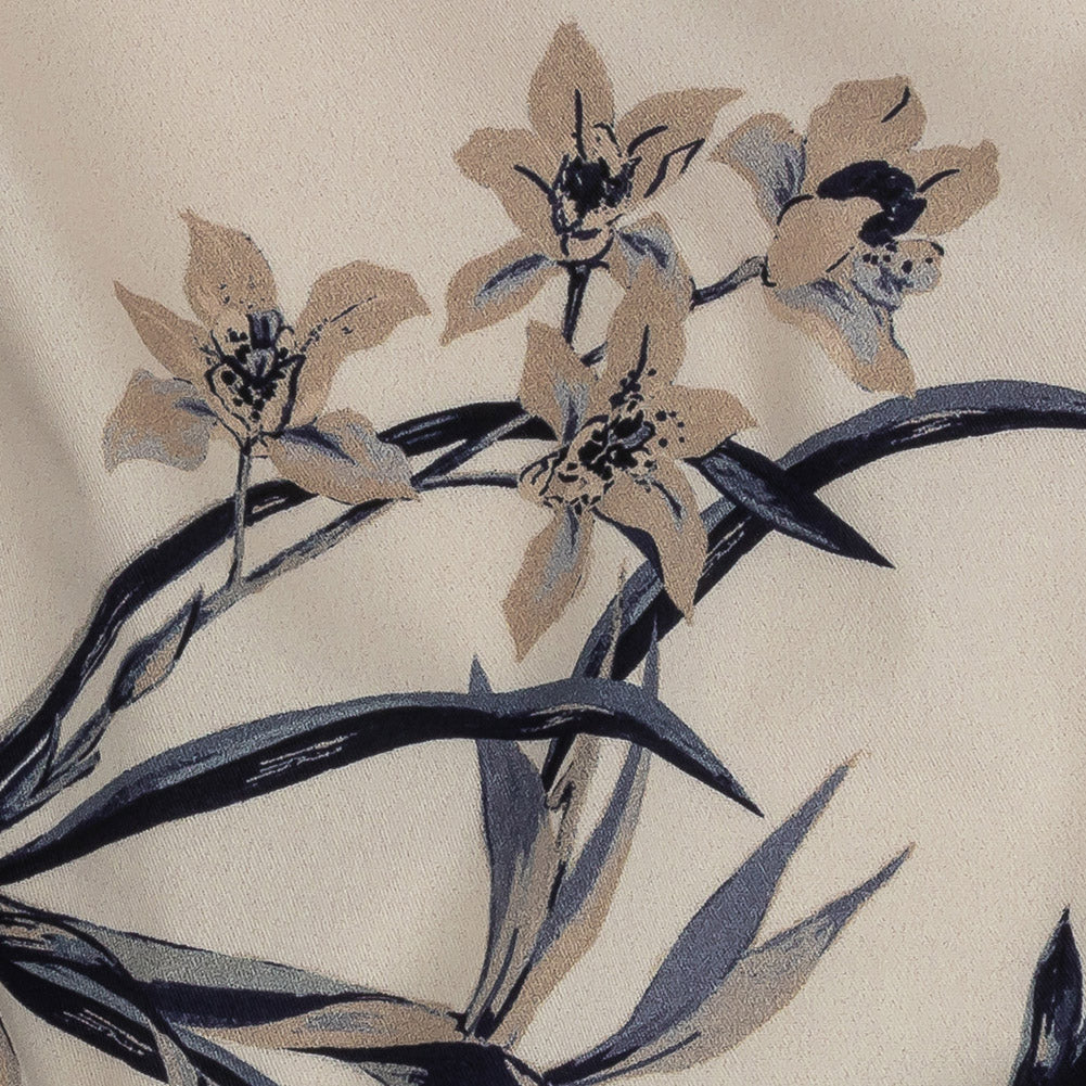 Mood Exclusive Ivory Soft Shadows Stretch Cotton Twill - Joann Fabrics