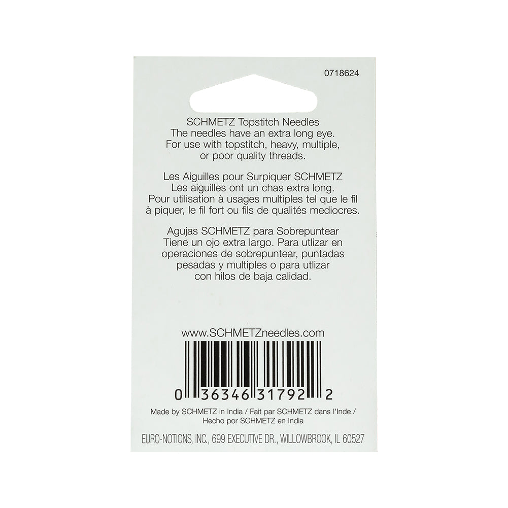 Schmetz Topstitch Machine Needles - 80/12 - 5 ct - Joann Fabrics
