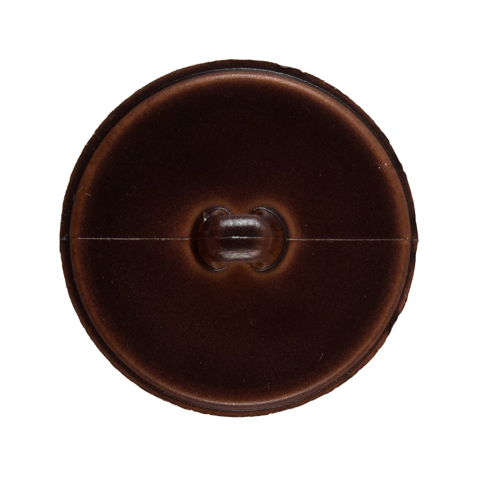 Italian Dark Brown Faux Leather Plastic Button - 48L/30.5mm - Joann Fabrics