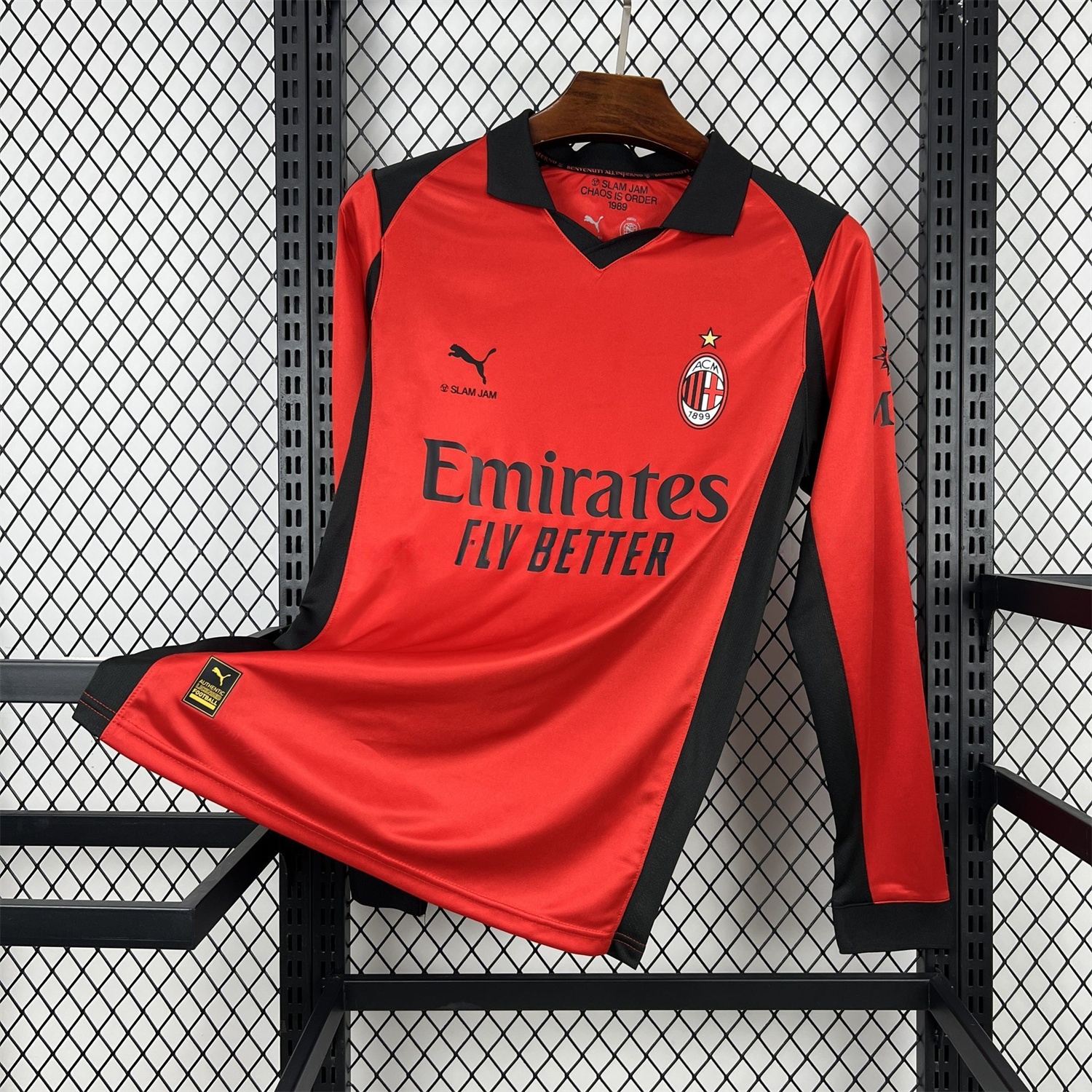 AC Milan 25-26 Fourth Red Long Sleeves Jersey - Fans Version - UnitedFutballJersey