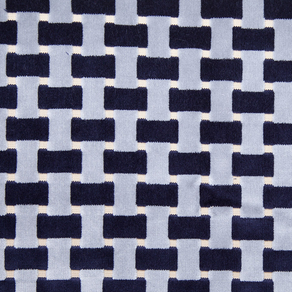 Indigo Lattice Work Cut Velvet Home Decor Fabric - Joann Fabrics