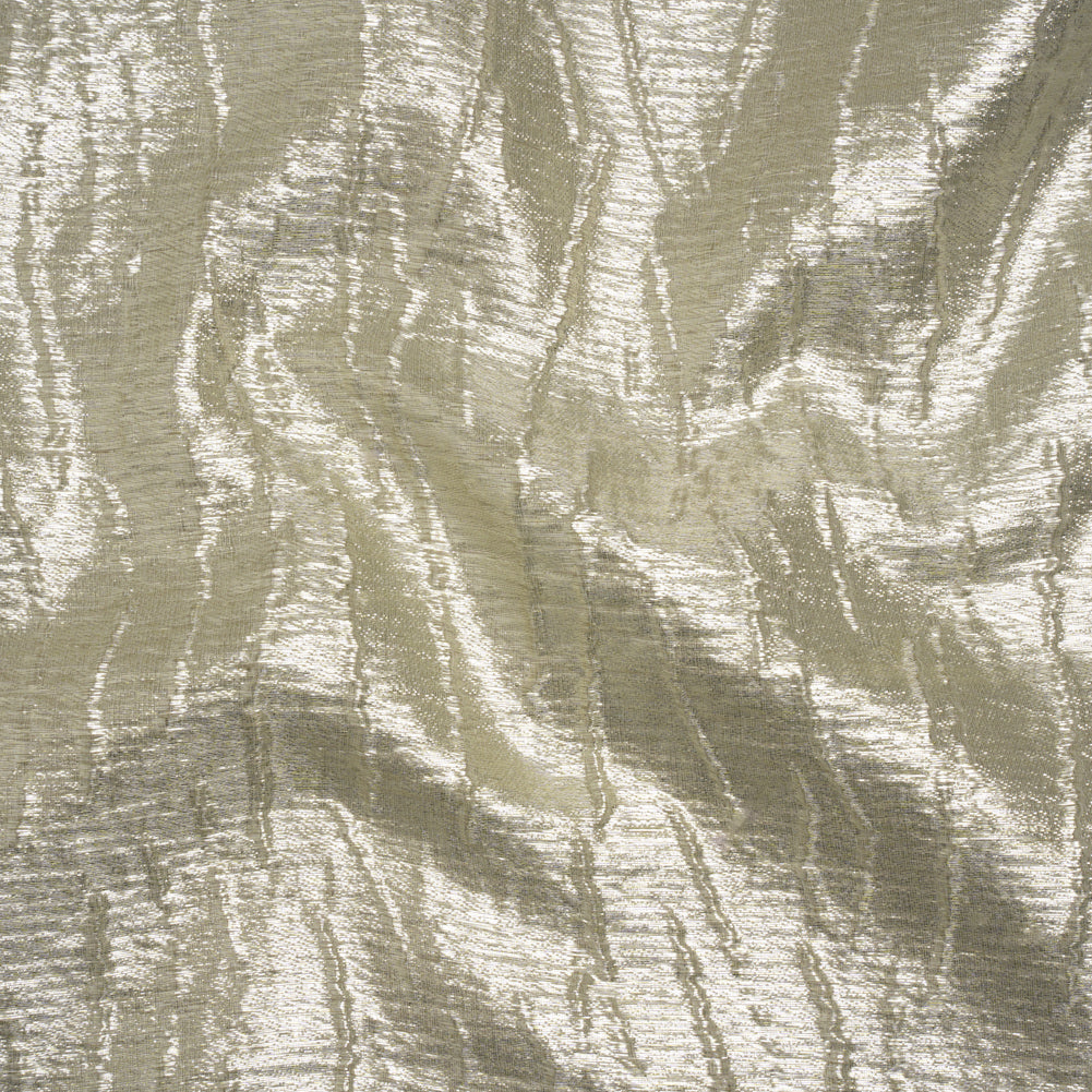 Metallic Brocade - Silver Subtle Wrinkles - Kylie Collection - Joann Fabrics