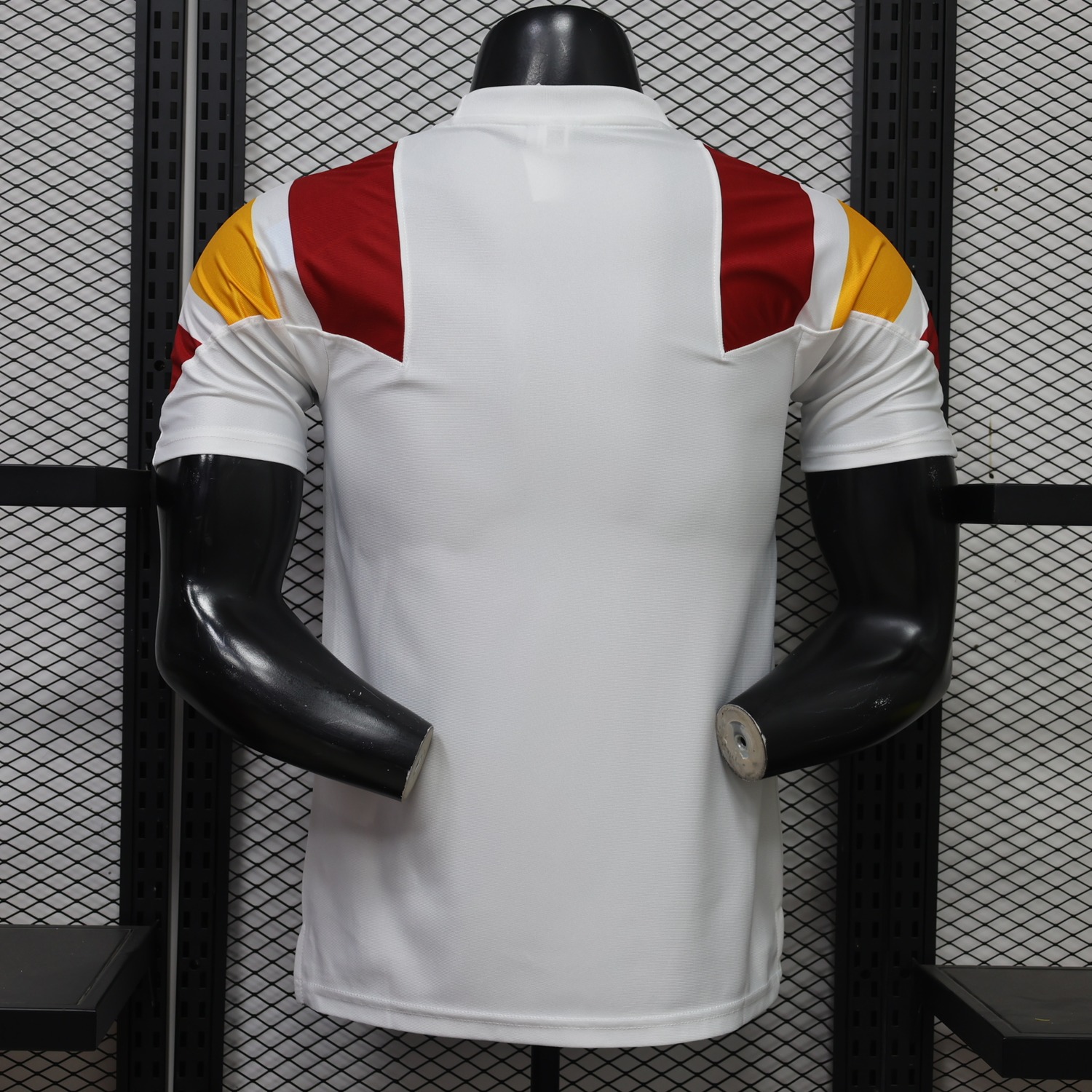 AS Roma 26-27 White Yellow Retro Style Casual Jersey - Player Version - UnitedFutballJersey