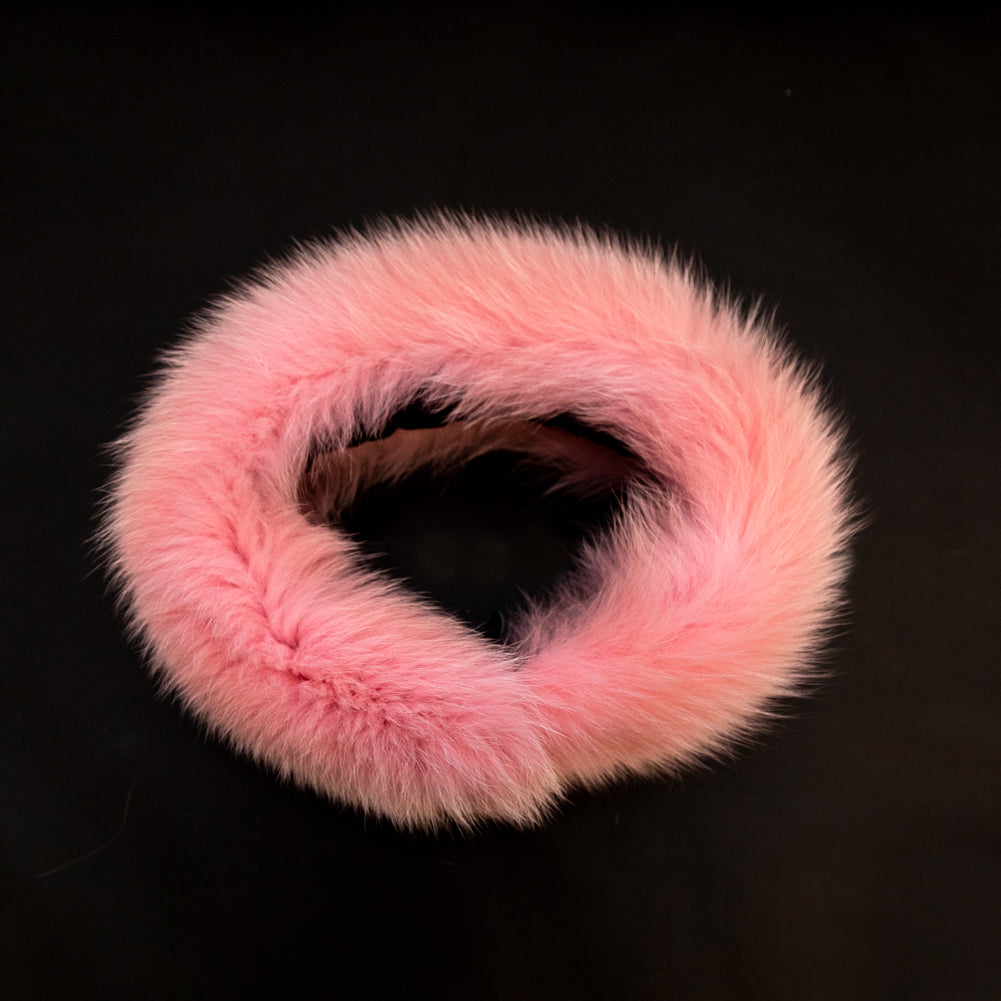Pink Fox Fur Headband or Scarf with VELCRO&reg; Closure - Joann Fabrics