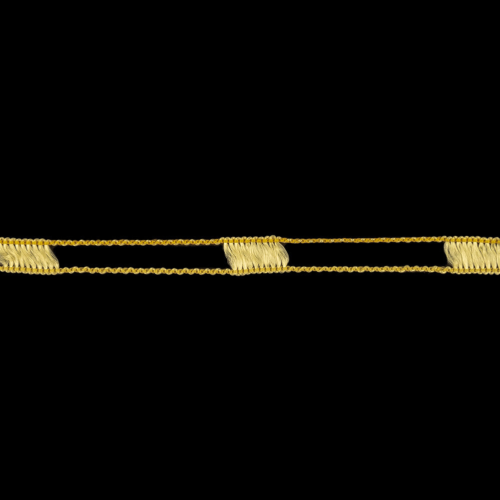 Pale Yellow Fine Rail Lace Trim - 0.2