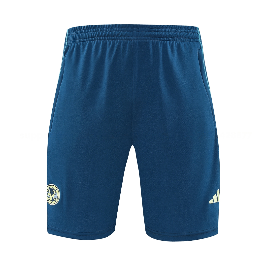 Club América 25-26 Short-Sleeve Training Set - Deep Blue Top & Deep Blue Shorts - UnitedFutballJersey