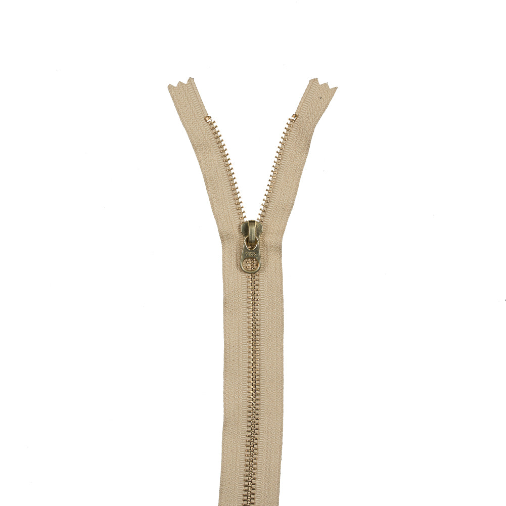 Metal Closed Bottom Zipper with Gold Teeth 9