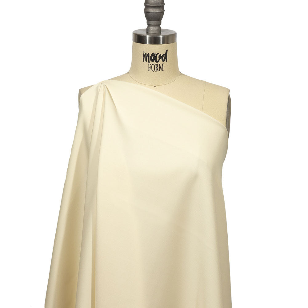 Italian Ivory Double Face Stretch Super 160 Virgin Wool Twill Suiting - Joann Fabrics