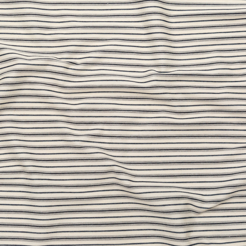 Italian Turtledove and Parisian Night Striped Stretch Twill Knit - Joann Fabrics