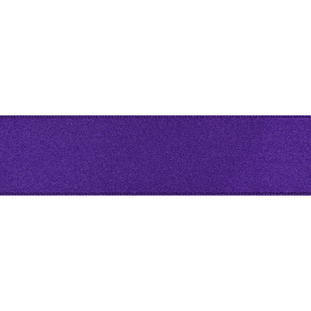 Purple Double Face French Satin Ribbon - 1