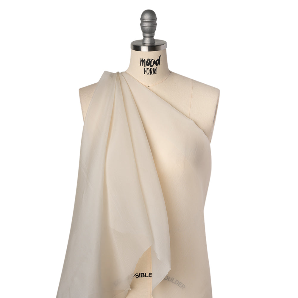 Heavy Silk Organza - Off White - Famous Australian Designer Deadstock - Joann Fabrics