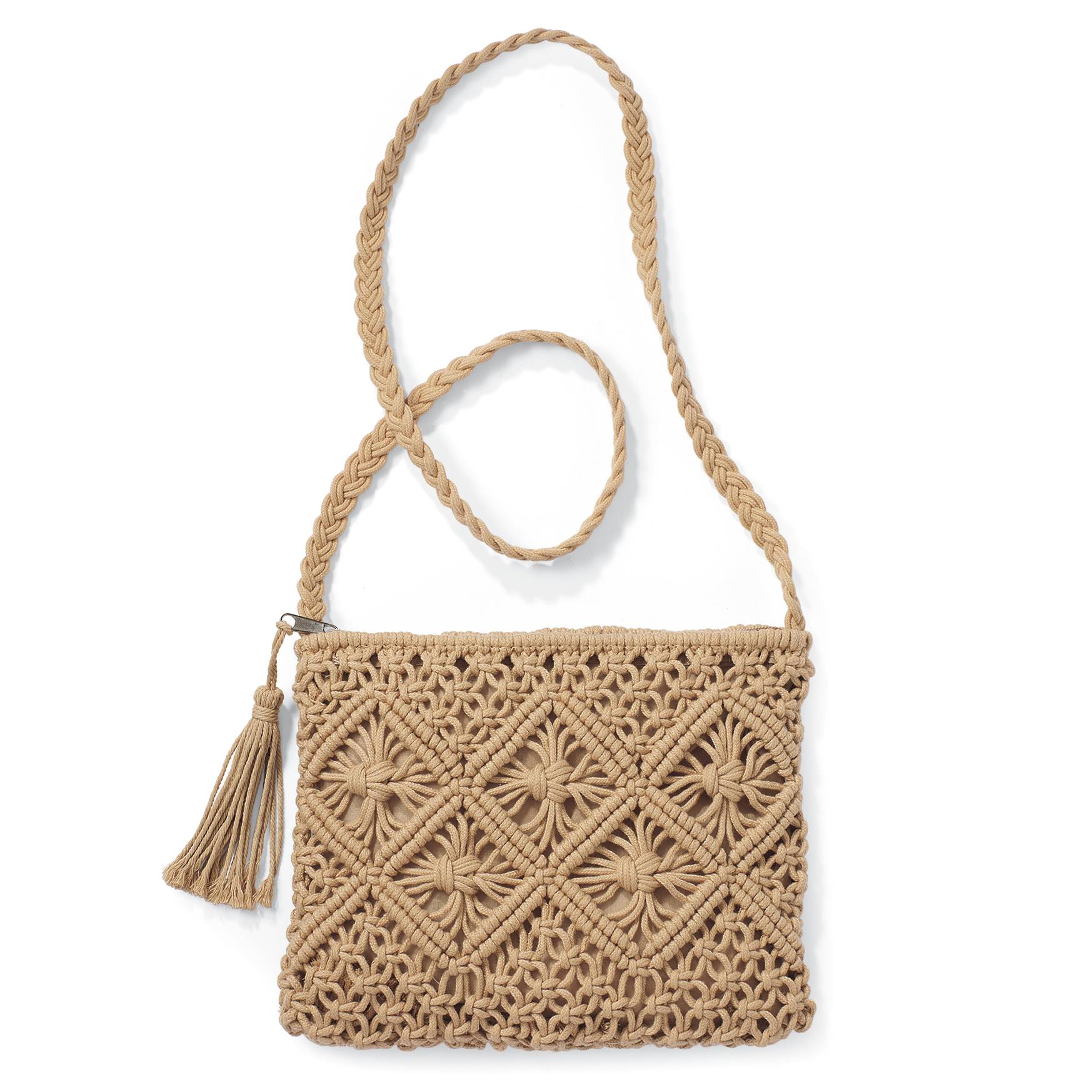 Textured Woven Cotton Crossbody Bag - Northstyle Catalog