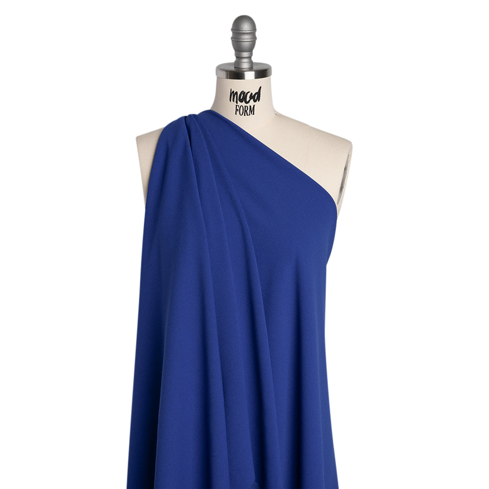 Stretch Polyester Crepe Double Knit - Cobalt Blue - Designer Deadstock - Joann Fabrics