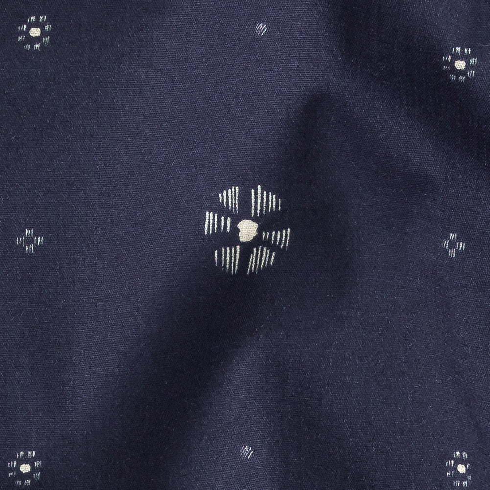 Mood Exclusive Navy Wisps of Wonder Stretch Cotton Poplin - Joann Fabrics
