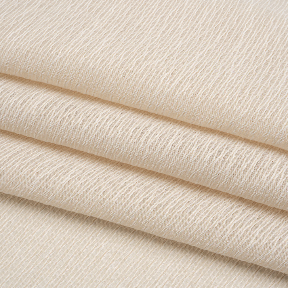 Corded Double Wide Drapery Sheers Fabric - Sand Abstract Texture - British Imported - Joann Fabrics