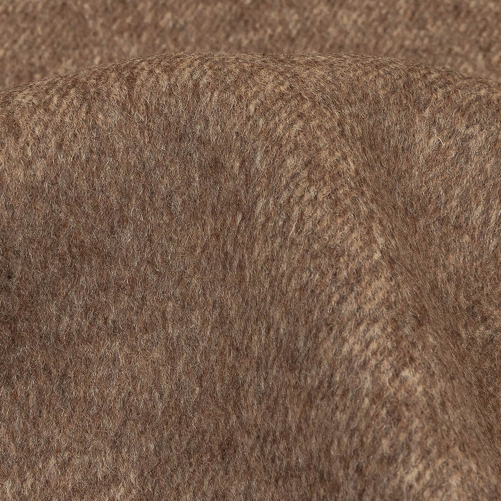 Carafe and Beige Heathered Brushed Wool Twill Double Cloth Coating - Joann Fabrics