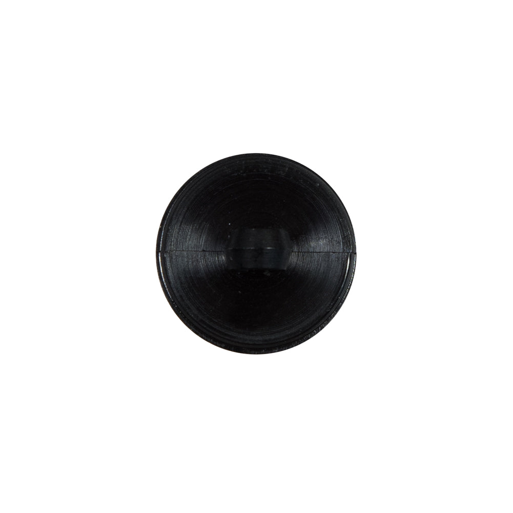 Italian Black Floral Nylon Button with Rhinestone Core - 24L/15mm - Joann Fabrics