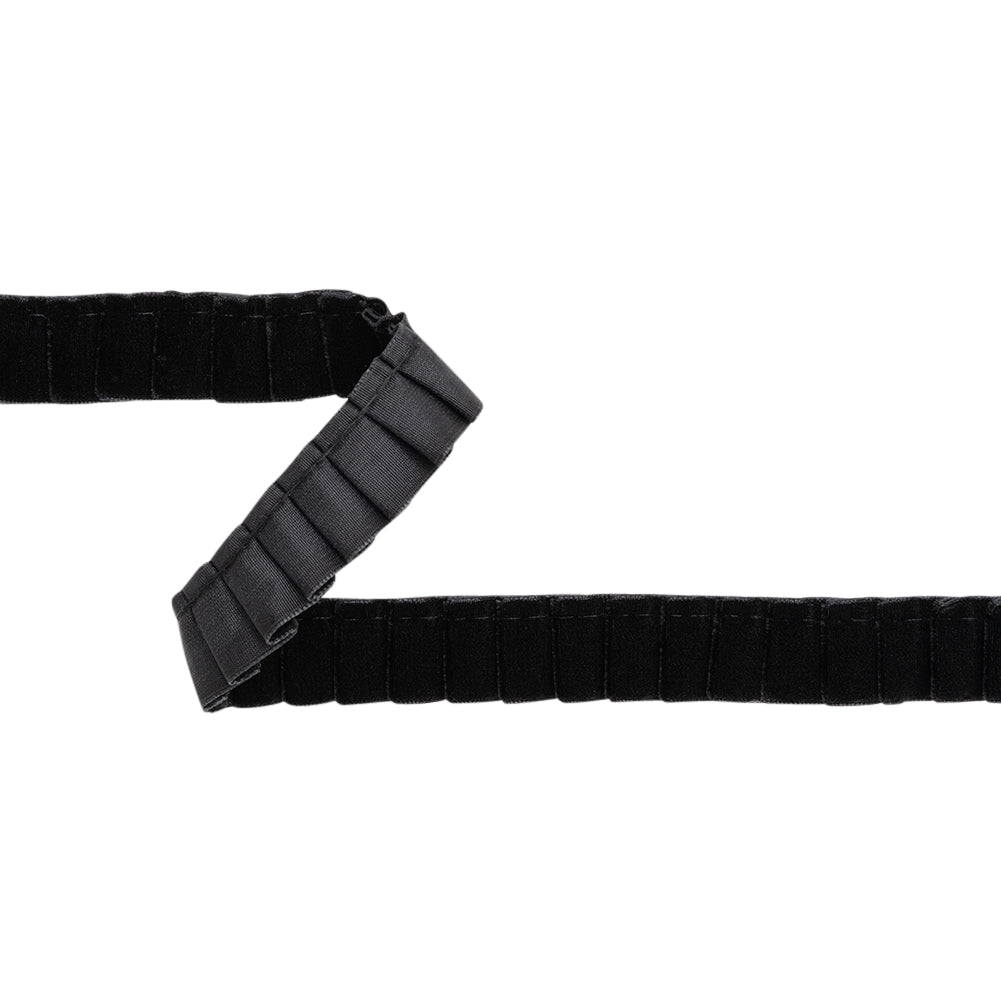 Yaya Han Pleated Velveteen Ribbon Trim - Black, 1