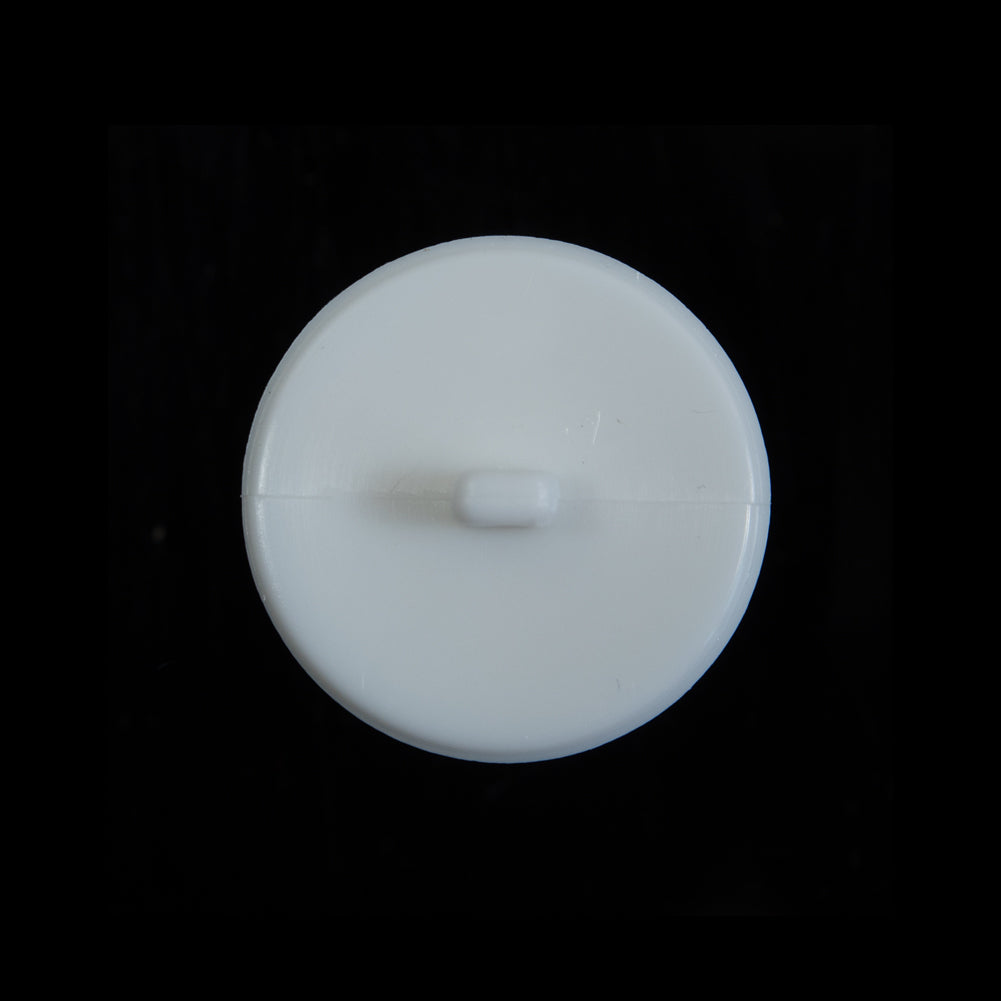 Italian White Beveled Shank Back Button - 36L/23mm - Joann Fabrics