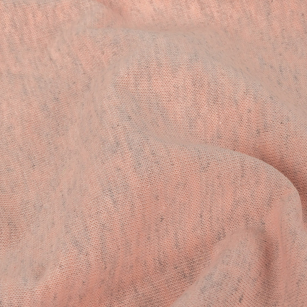 Heathered Rose Quartz and Gray Tubular Cotton Jersey - Joann Fabrics