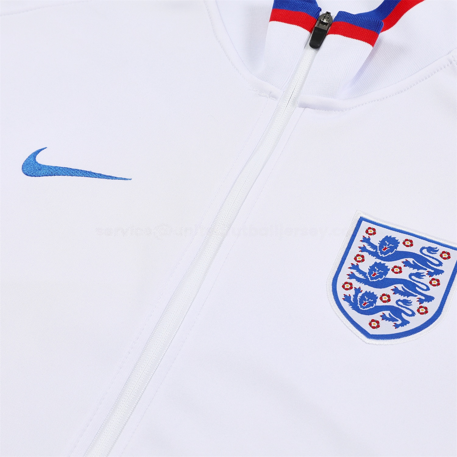 England 2026 Long Sleeve Training Set - White Top and Blue Pants - UnitedFutballJersey