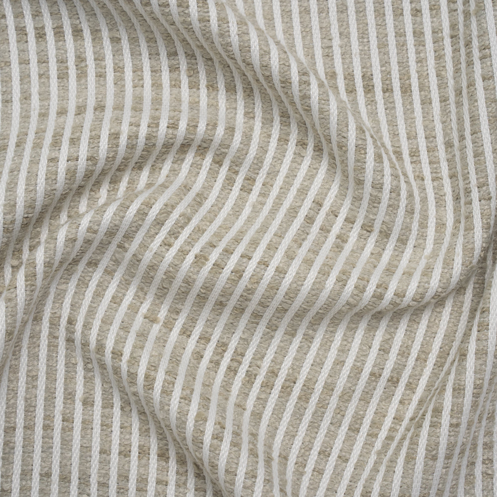 Polyester Boucle Woven - Dove Stripes - British Imported - Joann Fabrics