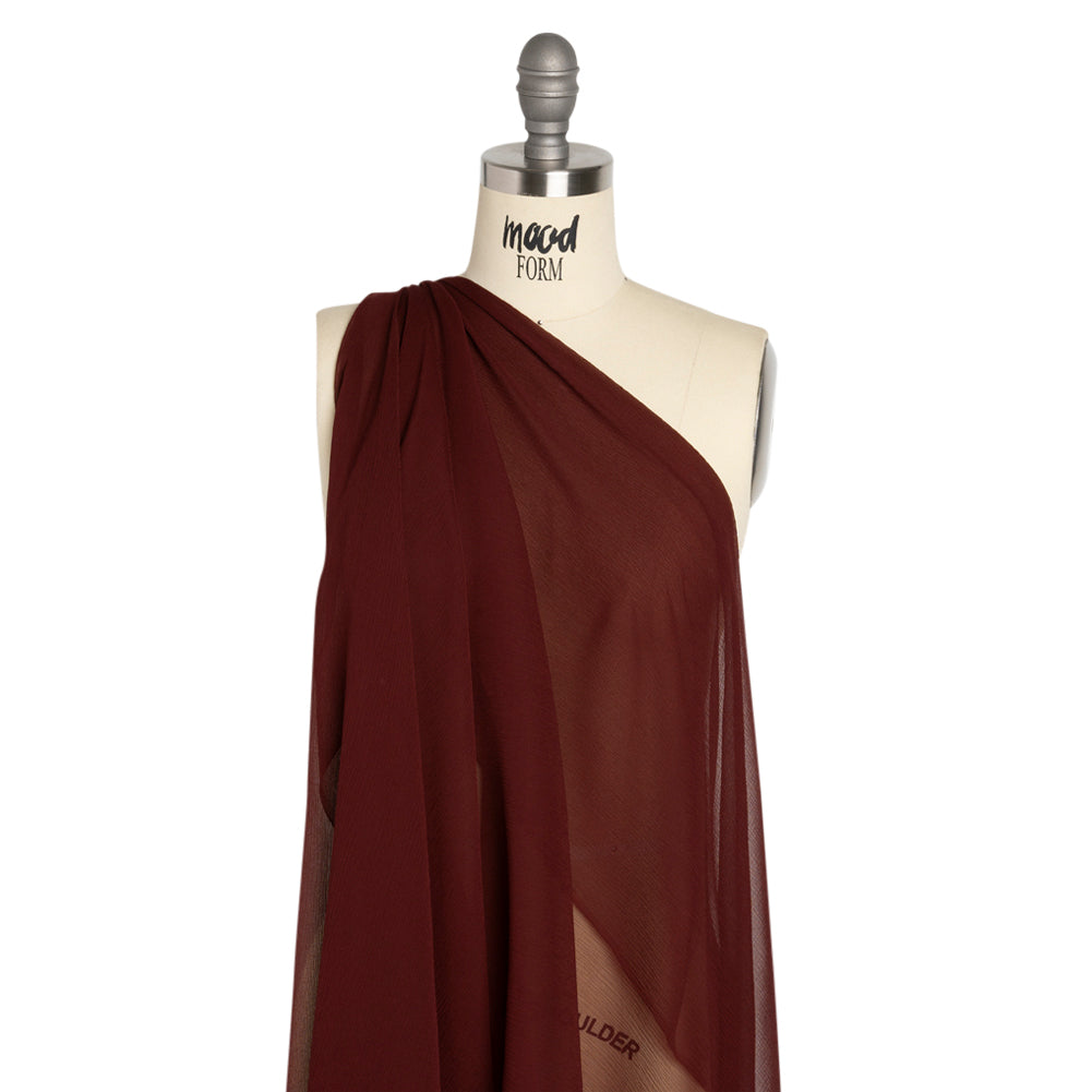Crinkled Silk Chiffon - Port - Premium Collection - Joann Fabrics