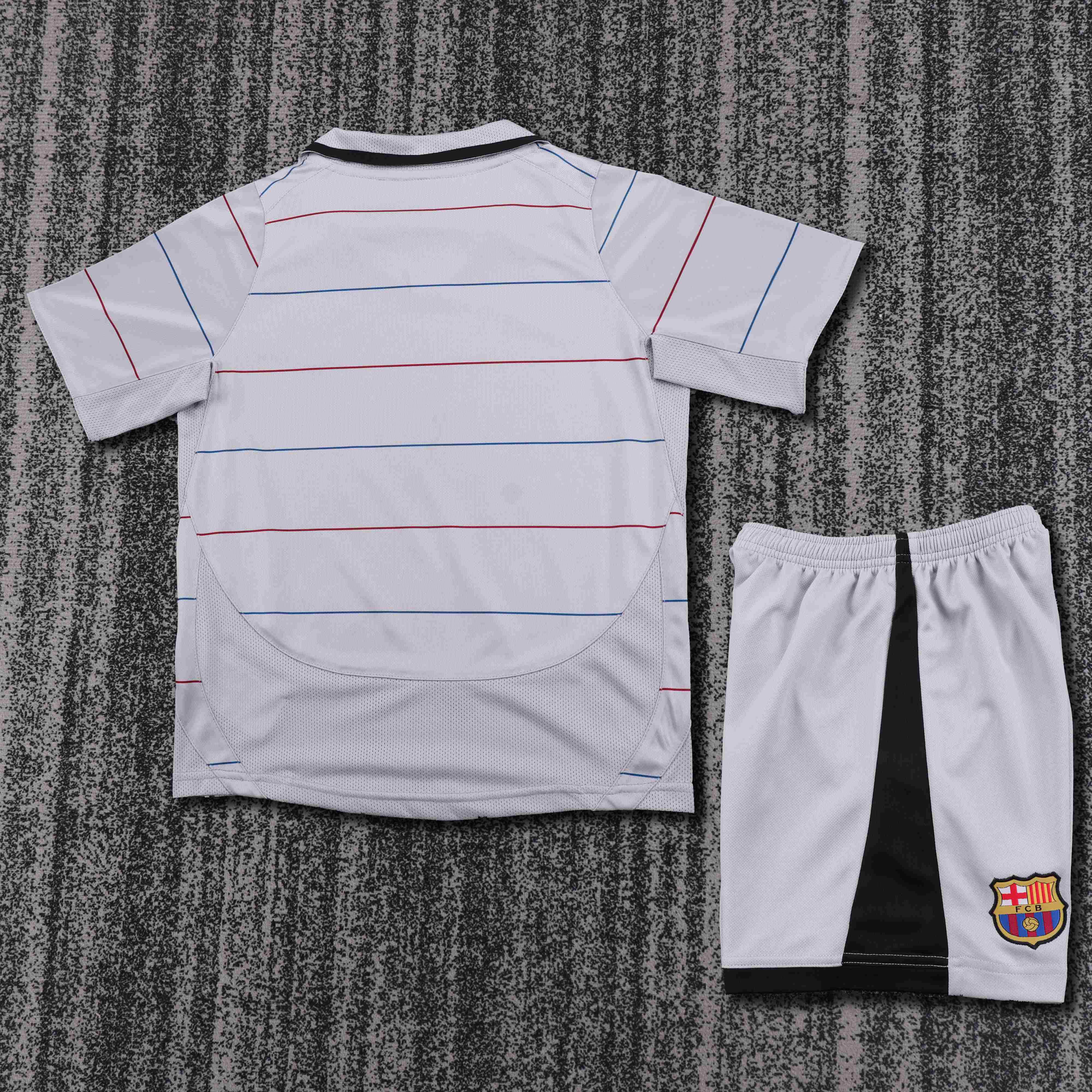 2003-2004 Retro Barcelona Away Football Shirt 1:1 Thai Quality Kids Size