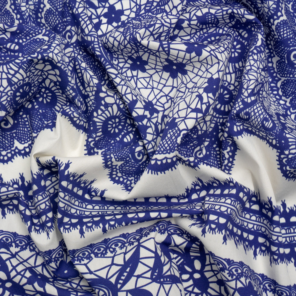 Mood Exclusive Ultramarine Two Sugar Cubes Cotton Poplin - Joann Fabrics