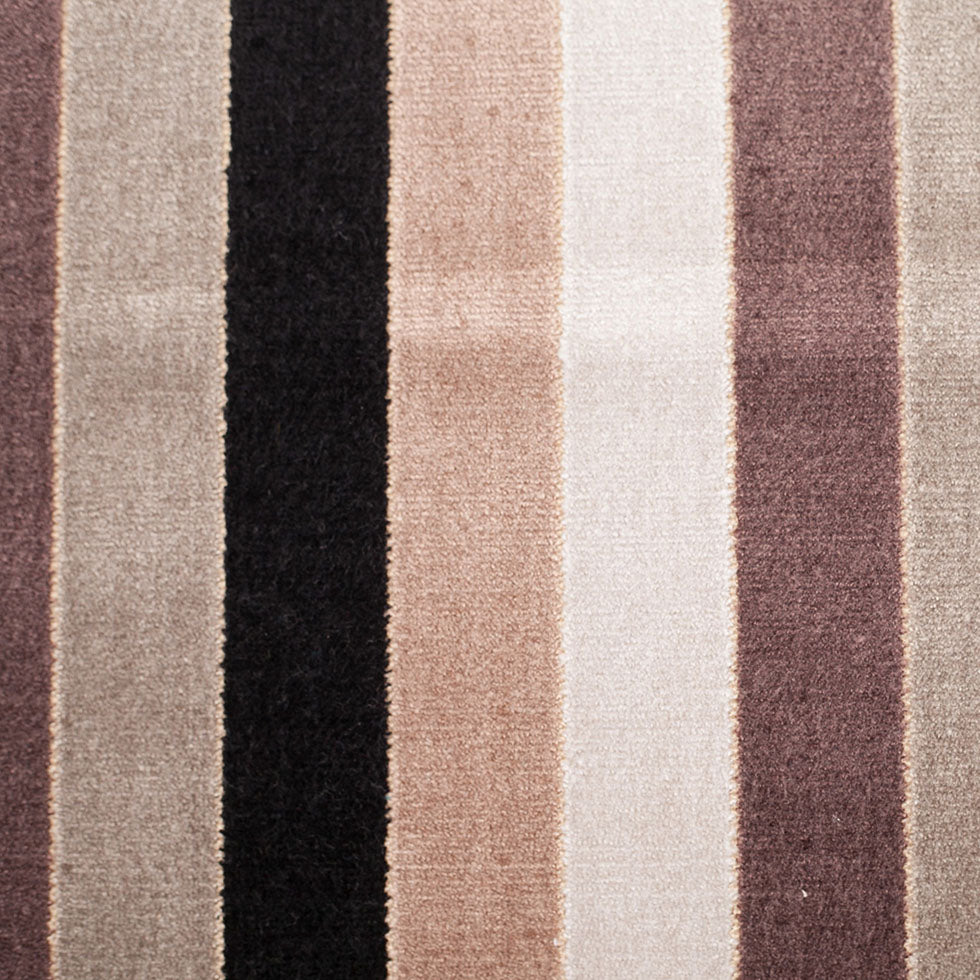Brown/Beige Striped Polyester Blended Velvet - Joann Fabrics