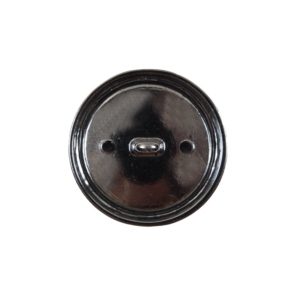 Italian Black and Silver Crest Metal Button - 36L/23mm - Joann Fabrics
