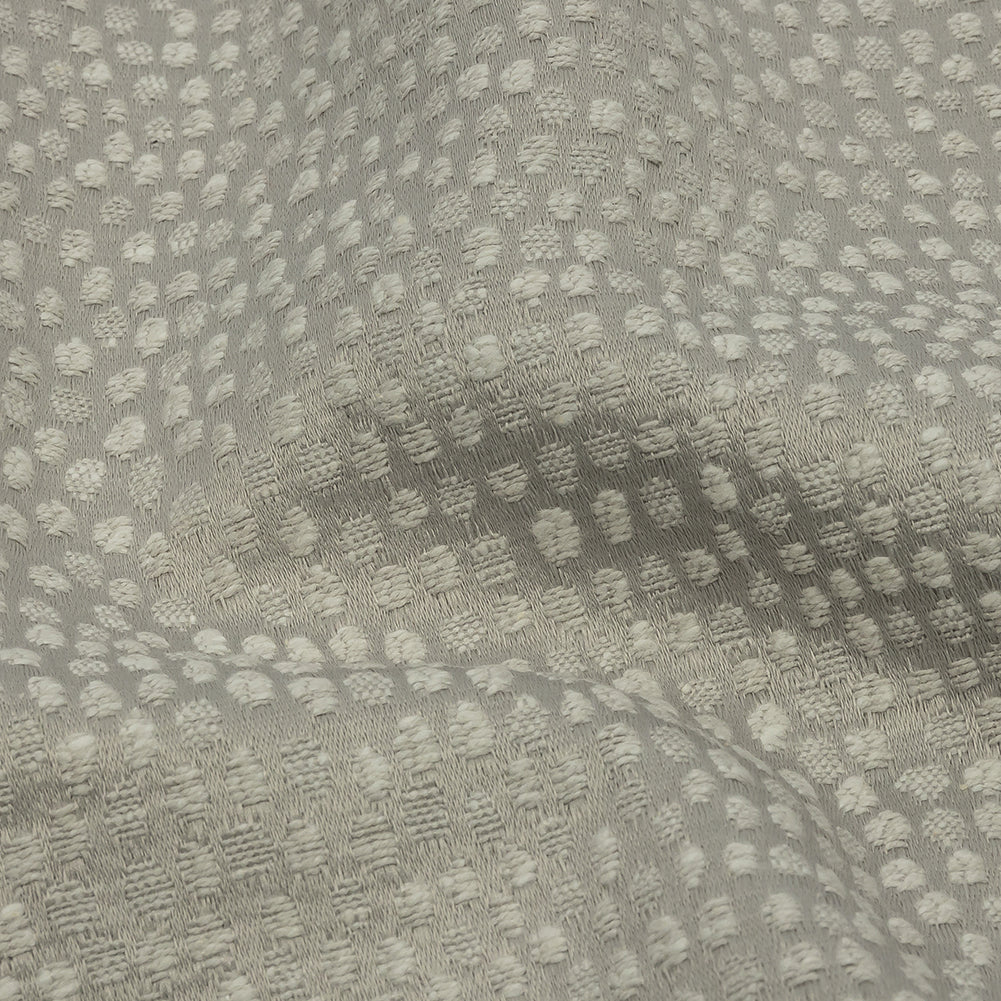 Recycled Polyester Drapery Jacquard - Silver Spotted - British Imported - Joann Fabrics