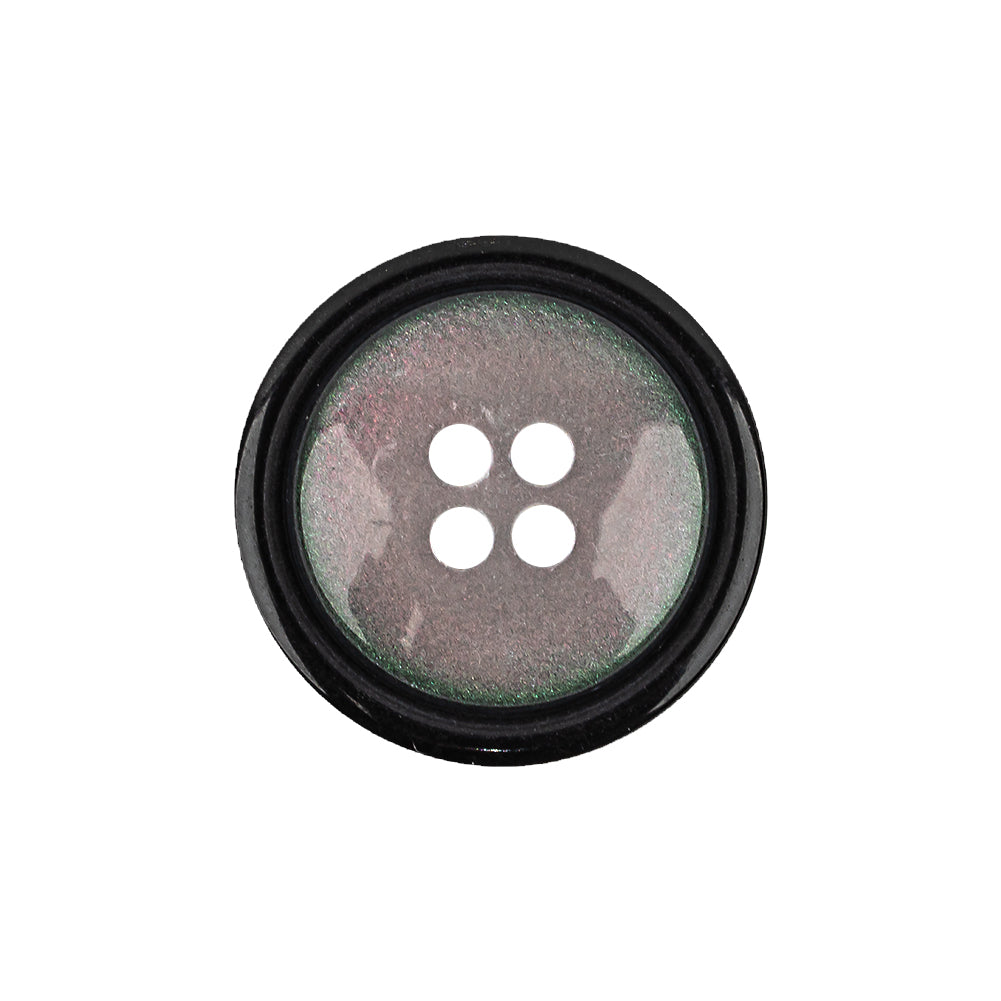 Italian Pink, Green and Smoke 4-Hole Domed Button - 36L/23mm - Joann Fabrics