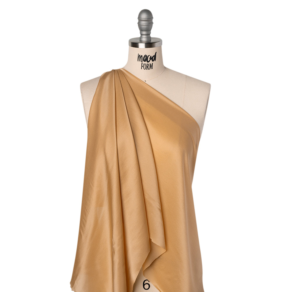 Satin Faced Silk Chiffon - Toffee - Famous Australian Designer Deadstock - Joann Fabrics