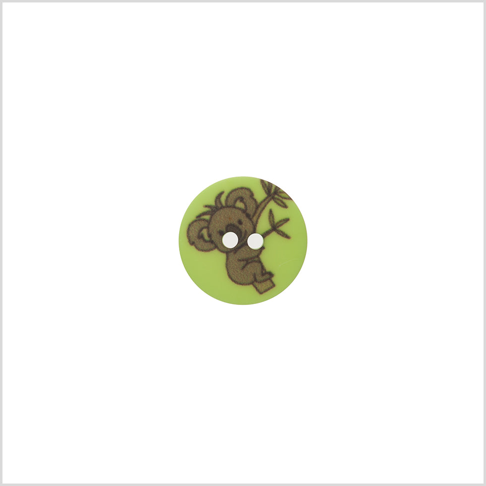 Italian Green Kids Koala Button - 24L/15mm - Joann Fabrics