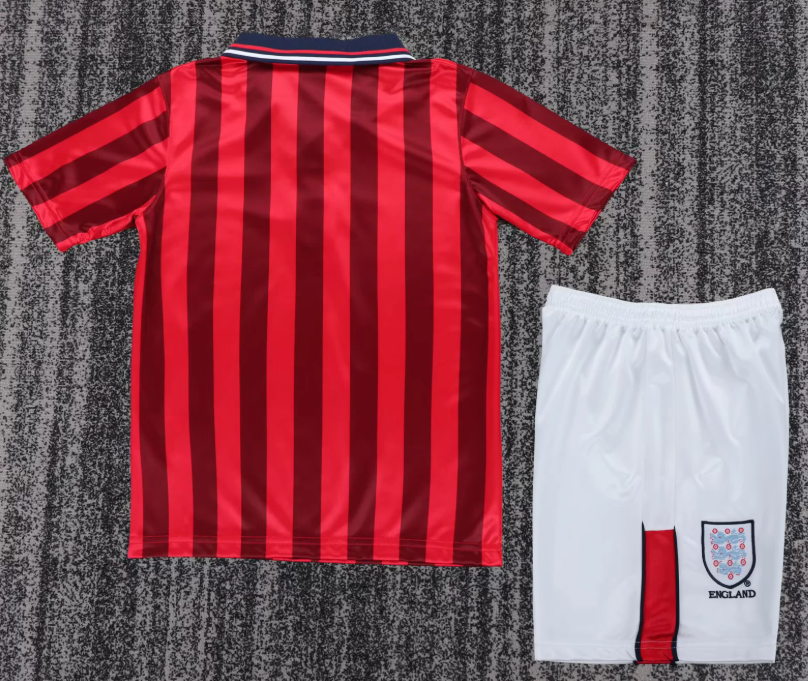 1998 Retro England Away Football Shirt 1:1 Thai Quality Kids Size