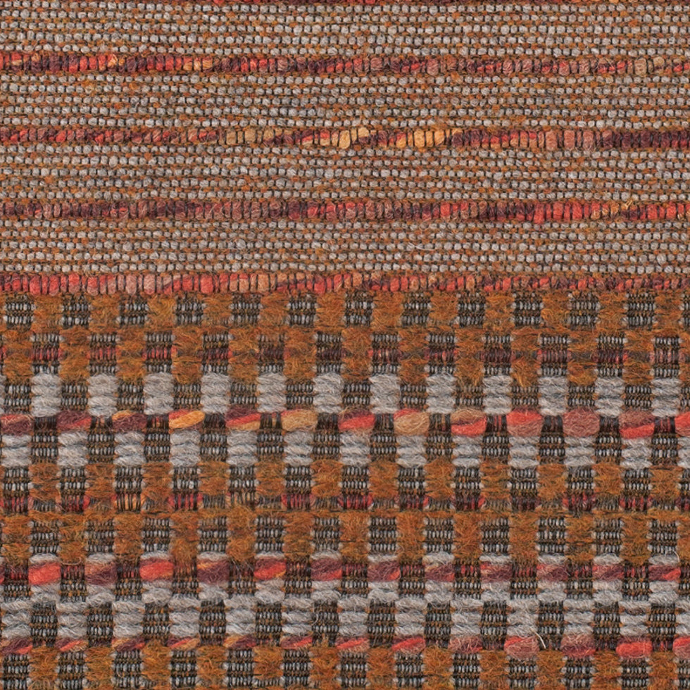 Rust Dimensional Stripes Blended Wool Tweed - Joann Fabrics