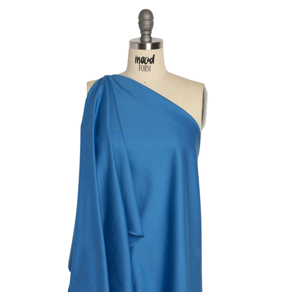 Stretch Cotton Sateen - Blue - Mood Exclusive Carlos Collection - Joann Fabrics