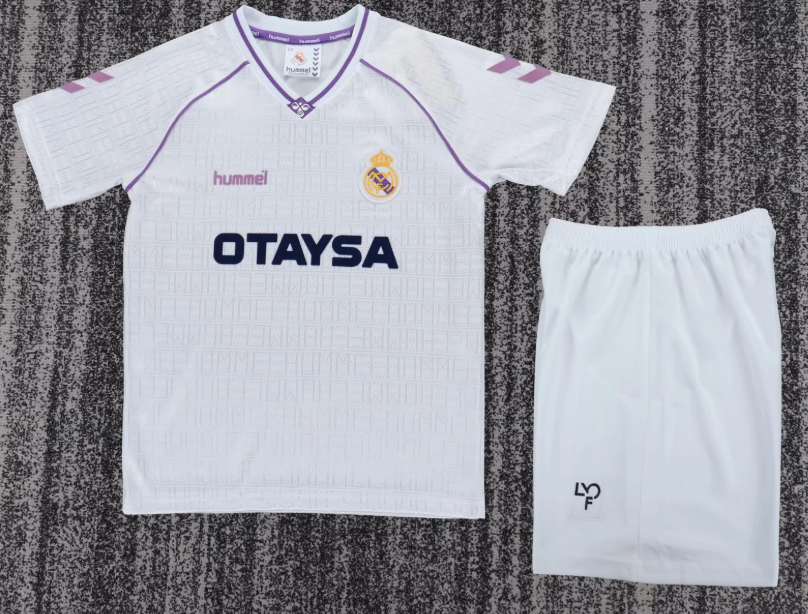 1990/1992 Retro Real Madrid Home Football Shirt 1:1 Thai Quality Kids Size