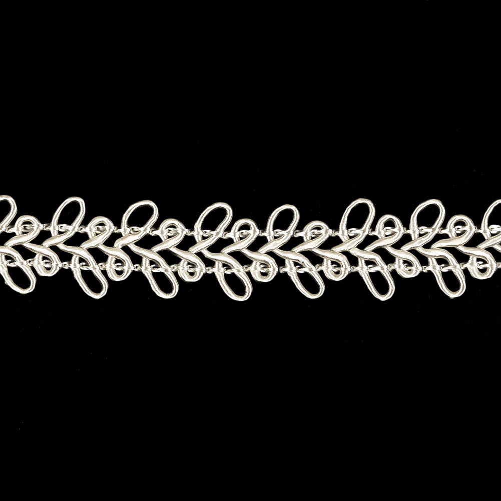 White Loops Braided Trim - 0.75