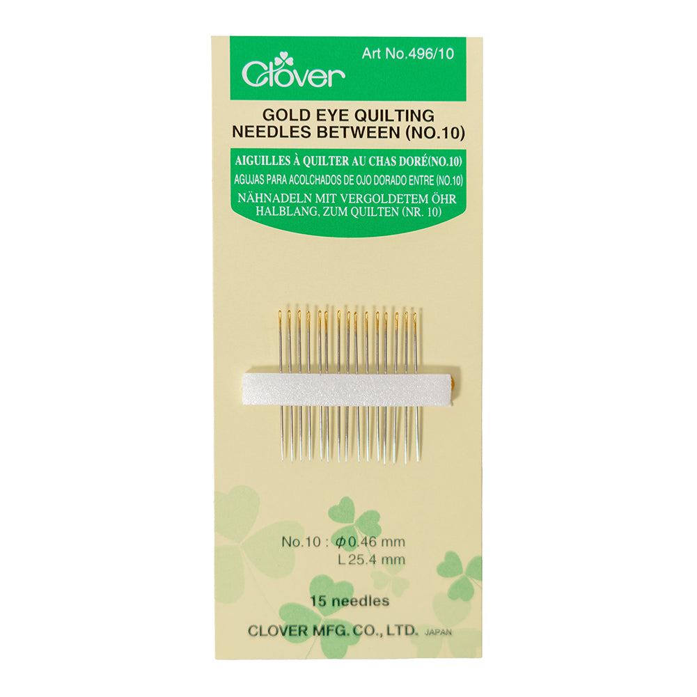 Clover Gold Eye Quilting Between Needles - Size 10 - 15 ct - Joann Fabrics